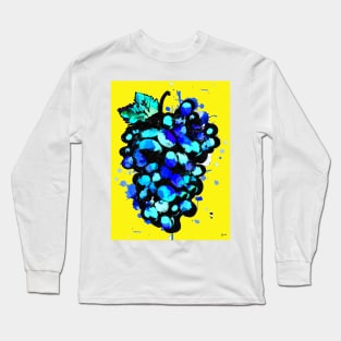 Colored Grape Fruit Art Long Sleeve T-Shirt